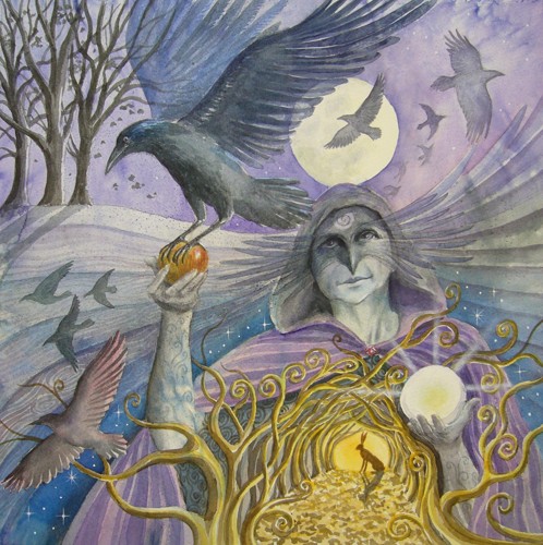 Samhain Crow Woman