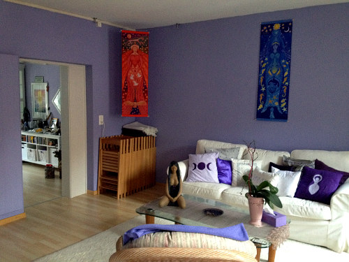 Fabric hangings at Winterthur Switzerland 1